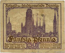 50 Pfennig DANTZIG  1919 P.11 fS