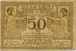 50 Centimes BELGIUM Gand 1917 