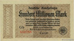 100 Millions Mark GERMANY  1923 PS.1017a