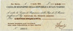150 Lire SAN MARINO  1976 PS.101