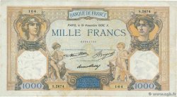 1000 Francs CÉRÈS ET MERCURE FRANCE  1936 F.37.09 F