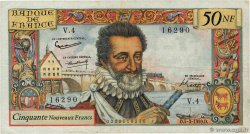 50 Nouveaux Francs HENRI IV FRANCIA  1959 F.58.01 BC+