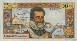 50 Nouveaux Francs HENRI IV Numéro spécial FRANCE  1959 F.58.01 F