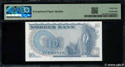 10 Kroner Remplacement NORVÈGE  1977 P.36cr fST+