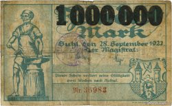 1 Million Mark GERMANIA Suhl 1922 P.- MB