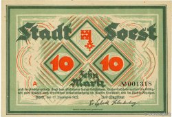 10 Mark ALEMANIA Soest 1922 P.-