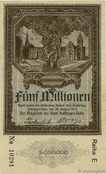 5 Millions Mark GERMANY Hattingen 1923 P.- XF+