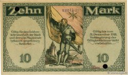 10 Mark Annulé DEUTSCHLAND Kaufbeuren  1918 P.- fST