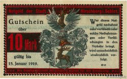 10 Mark GERMANY Hirschberg  1919 P.- AU+