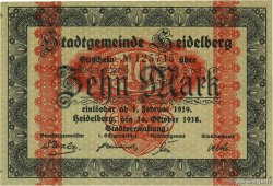 10 Mark ALLEMAGNE Heidelberg  1918 P.-