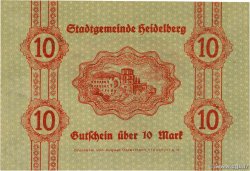 10 Mark GERMANIA Heidelberg  1918 P.- AU+