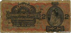 2 Mil Reis BRAZIL  1918 P.013