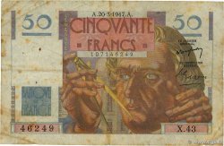 50 Francs LE VERRIER FRANCIA  1947 F.20.07 BC