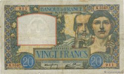 20 Francs TRAVAIL ET SCIENCE FRANKREICH  1941 F.12.13