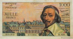 1000 Francs RICHELIEU FRANKREICH  1957 F.42.25