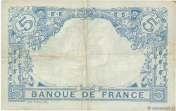 5 Francs BLEU FRANKREICH  1916 F.02.38 fVZ