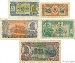 10 au 1000 Lekë Lot ALBANIEN  1949 P.24 au P.27A