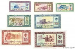 1 à 100 Leke Lot ALBANIA  1976 P.40 à P.46 q.FDC