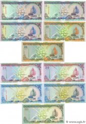 5 au 100 Rufiyaa Lot MALDIVE ISLANDS  1998 P.18 au P.22 UNC-