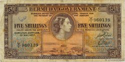 5 Shillings BERMUDA  1957 P.18b F