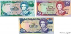 2, 5 et 10 Dollars Lot BERMUDES  1997 P.40Ab, P.41d et P.42c pr.NEUF