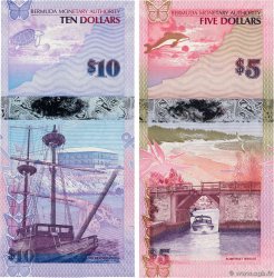 5 et 10 Dollars Lot BERMUDA  2009 P.58a et P.59a UNC-