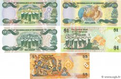 50 Cents, 1 et 5 Dollars Lot BAHAMAS  2001 P.68 au P.72 ST