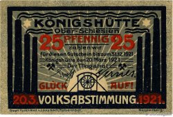 25 Fenigow POLOGNE Królewska Huta (Chorzów) 1921 P.- SUP
