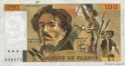 100 Francs DELACROIX FRANCE  1978 F.68.04 pr.TB