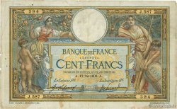 100 Francs LUC OLIVIER MERSON avec LOM FRANCE  1908 F.22.01 G