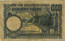 100 Francs BELGA CONGO  1949 P.17d RC+