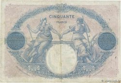 50 Francs BLEU ET ROSE FRANKREICH  1923 F.14.36 S