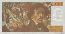 100 Francs DELACROIX imprimé en continu FRANCE  1991 F.69bis.04b TB