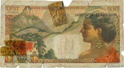 2 NF sur 100 Francs La Bourdonnais SAINT PIERRE ET MIQUELON  1960 P.32 pr.B