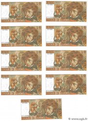 10 Francs BERLIOZ Consécutifs FRANCE  1978 F.63.25 UNC-