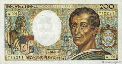 200 Francs MONTESQUIEU FRANKREICH  1981 F.70.01A1