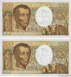 200 Francs MONTESQUIEU Consécutifs FRANCE  1992 F.70.12b SPL