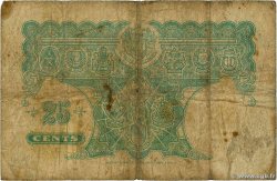 25 Cents MALAYA  1940 P.03 G