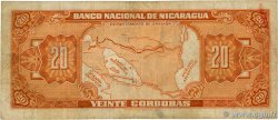 20 Cordobas NICARAGUA  1960 P.102b F