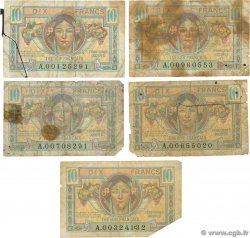 10 Francs TRÉSOR FRANÇAIS Lot FRANKREICH  1947 VF.30.01