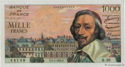 1000 Francs RICHELIEU FRANCIA  1954 F.42.04 AU+