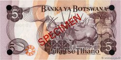 5 Pula Spécimen BOTSWANA   1976 P.03s FDC