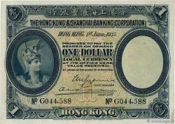 1 Dollar HONGKONG  1935 P.172c VZ