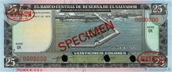 25 Colones Spécimen EL SALVADOR  1978 P.130s UNC