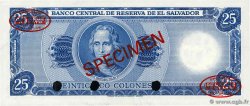 25 Colones Spécimen EL SALVADOR  1978 P.130s UNC