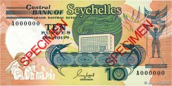 10 Rupees Spécimen SEYCHELLES  1989 P.32s UNC