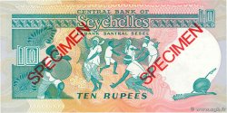 10 Rupees Spécimen SEYCHELLES  1989 P.32s UNC