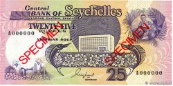 25 Rupees Spécimen SEYCHELLES  1989 P.33s UNC