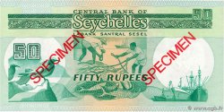 50 Rupees Spécimen SEYCHELLES  1989 P.34s UNC