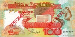 100 Rupees Spécimen SEYCHELLES  1989 P.35s UNC